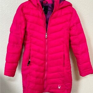 Spyder Kids Pink Hooded Jacket